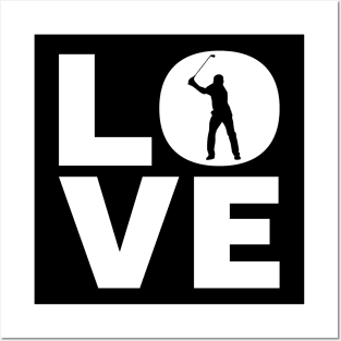 Love Golfing Gift For Golfers Posters and Art